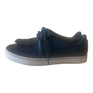 Clarks Collection Soft Cushion Blue Suede Lace Up Women's 8.5